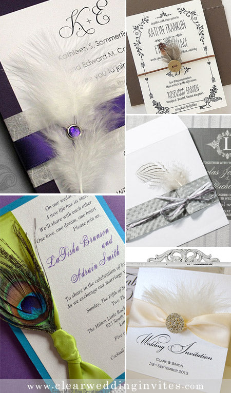 Delicate ribbon invitations -  Blog