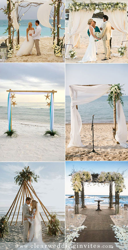 Dreamy Beach Wedding Ideas and Matching Wedding Invitations