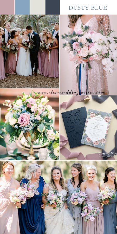 Top 8 Inspirational Dusty Blue Color Combinations for 2022 Wedding ...