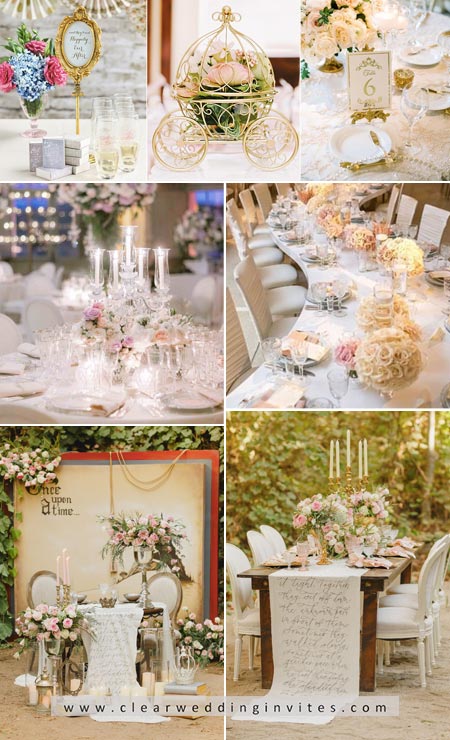 Gorgeous circular centerpieces embellished in white roses set the tone of this beautiful wedding. 