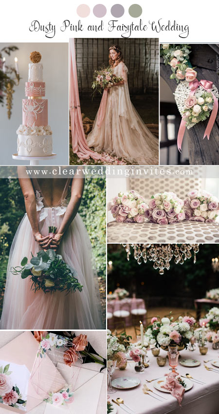 Fairytale Wedding with Dusty Pink