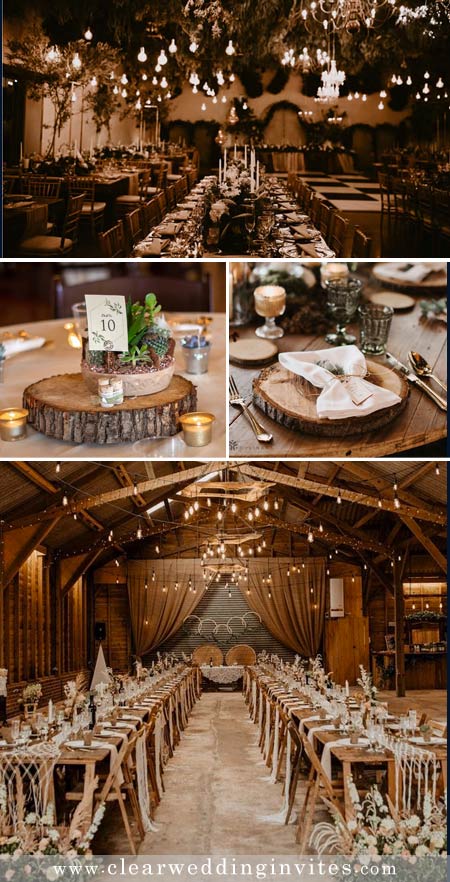 Amazing Fall rustic wooden barn Wedding Table Decor Ideas to Inspire