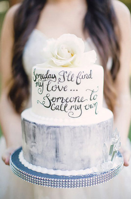 Fairytale themed floral wedding cakes