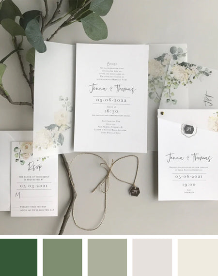 Blue Purple Ivory Hydrangea Wedding Invitations for Your Nuptials 