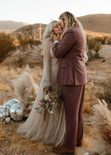 Groovy Disco Balls in A Bohemian Wedding