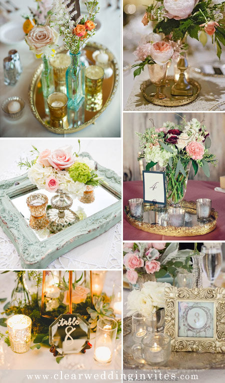 39 Mirror Wedding Centerpiece Ideas  wedding, wedding centerpieces,  wedding decorations