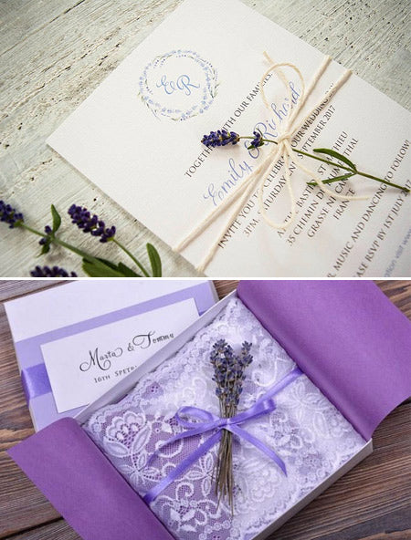 Romantic Lavender Wedding Invitation Ideas that Perfectly Celebrate Summer
