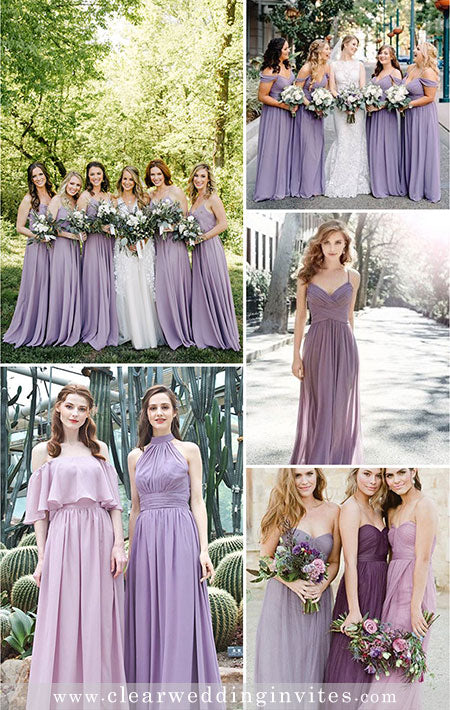 Dolly Gown Awesome Long Mismatched Tulle Bohemian Purple Bridesmaid Dresses,Romantic Convertiable Bridesmaid Dresses,17112001