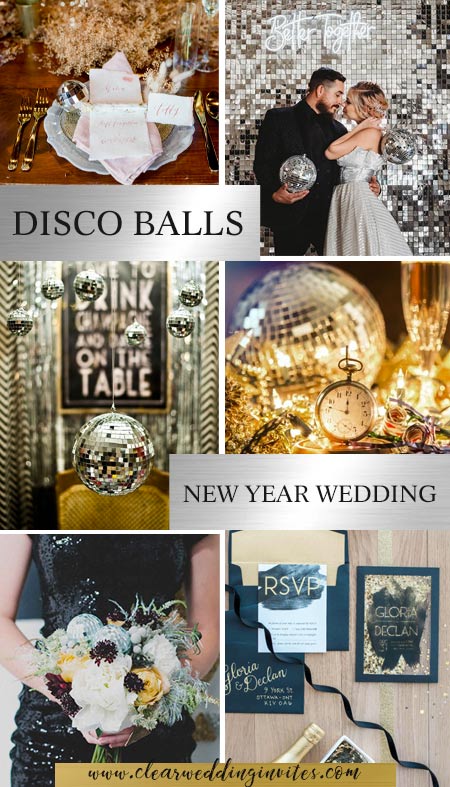 Let's Celebrate With This New Years Eve Disco Wedding