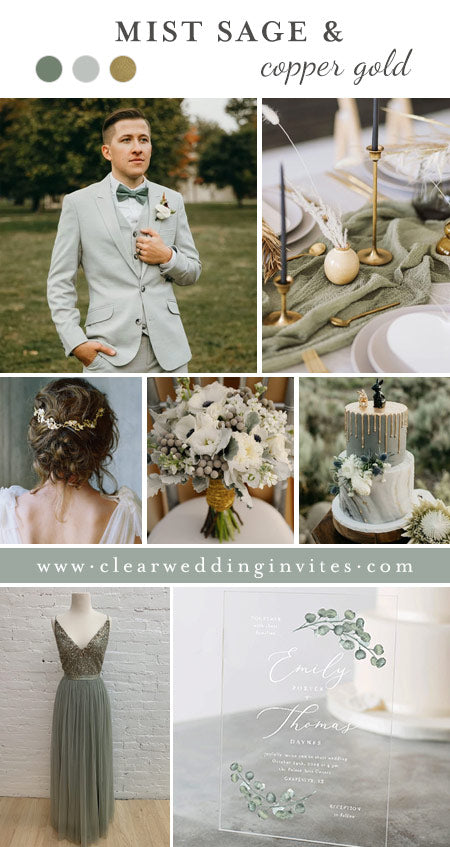 Mist Sage and Gold Inspiring Wedding Color Trends for 2022 Couples