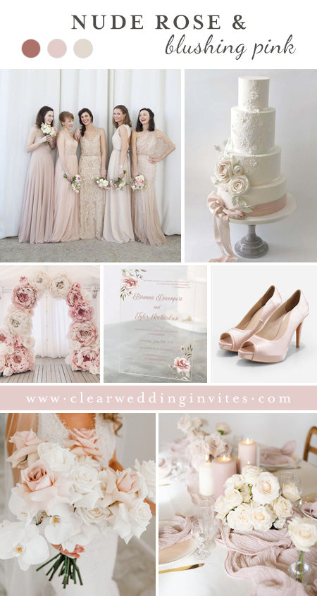 Nude Rose and Blush Inspiring Wedding Color Trends for 2022 Couples