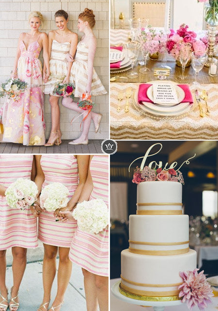 Playful Pink and Gold Wedding Ideas for Your Inspiration
