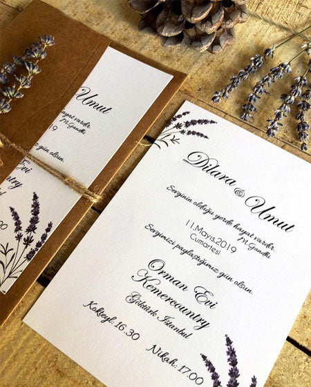 Romantic Lavender Wedding Invitation Ideas that Perfectly Celebrate Summer