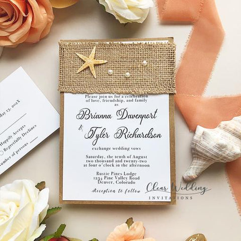 Beach Wedding Invitations to Set the Tone for Your Big Day 