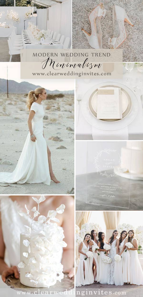 5 Modern Wedding Themes with Matching Acrylic Invites