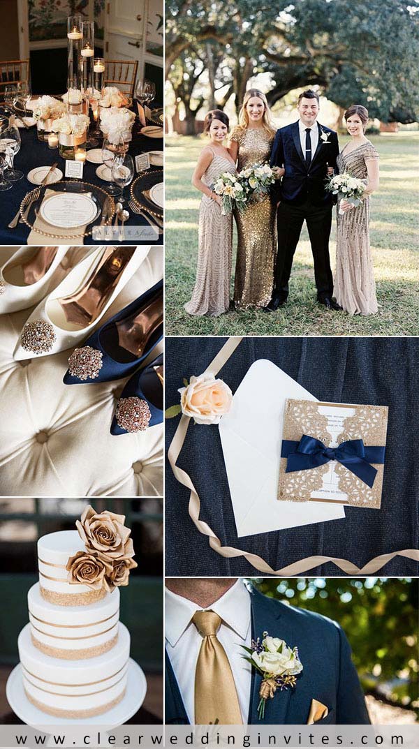 classic-navy-and-gold-Trendy-and-Chic-Golden-Color-Palette-for-Your-Wedding-Inspiration