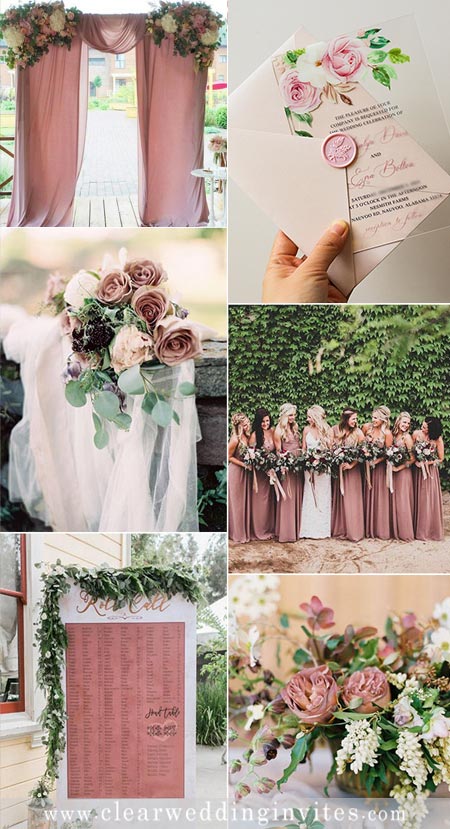 5 Pretty Wedding Color Palette Perfect For Rustic Wedding Theme – Clear ...