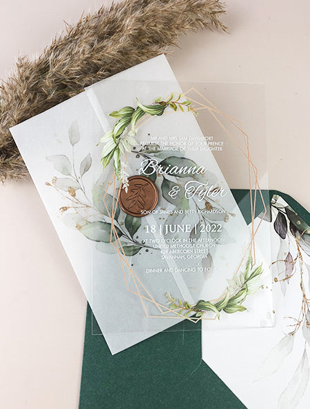 10 DIY Ideas of Vellum Wedding Invitations for Budget Brides