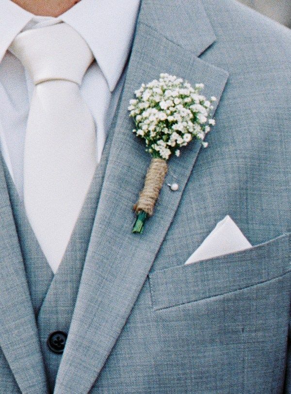 Wonderful Baby’s Breath Wedding Boutonnieres Decoration