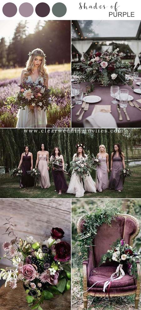 3 Mauve&Plum Ideas: Great for Your Fall or Winter Wedding