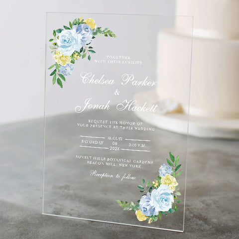 Elegant and Rustic Light blue and Yellow wedding