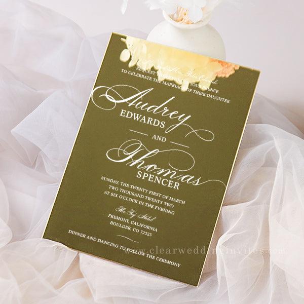 Gold / Silver Mirror Invitations