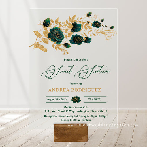 10 Winter Gold Wedding Color Palettes with Matching Invitations