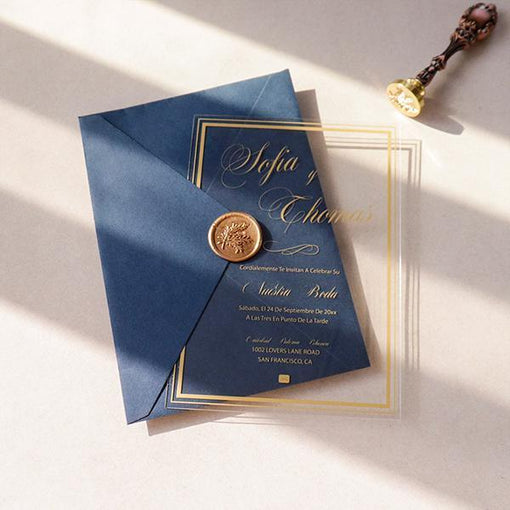 10 Winter Gold Wedding Color Palettes with Matching Invitations