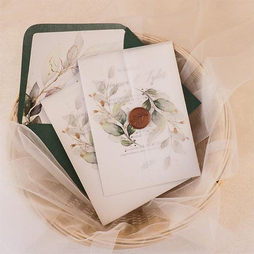 Recommend Brides Customize Whimsical, forest, woodland wedding invitations at Clear Wedding Invites