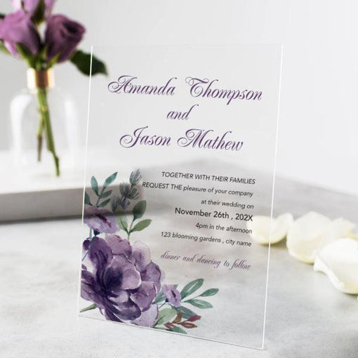 enchanting garden style wedding invitations