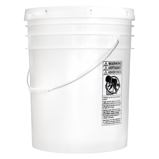 5 Gallon Food Grade Bucket with Lid, White (3-Pack) – Holyland