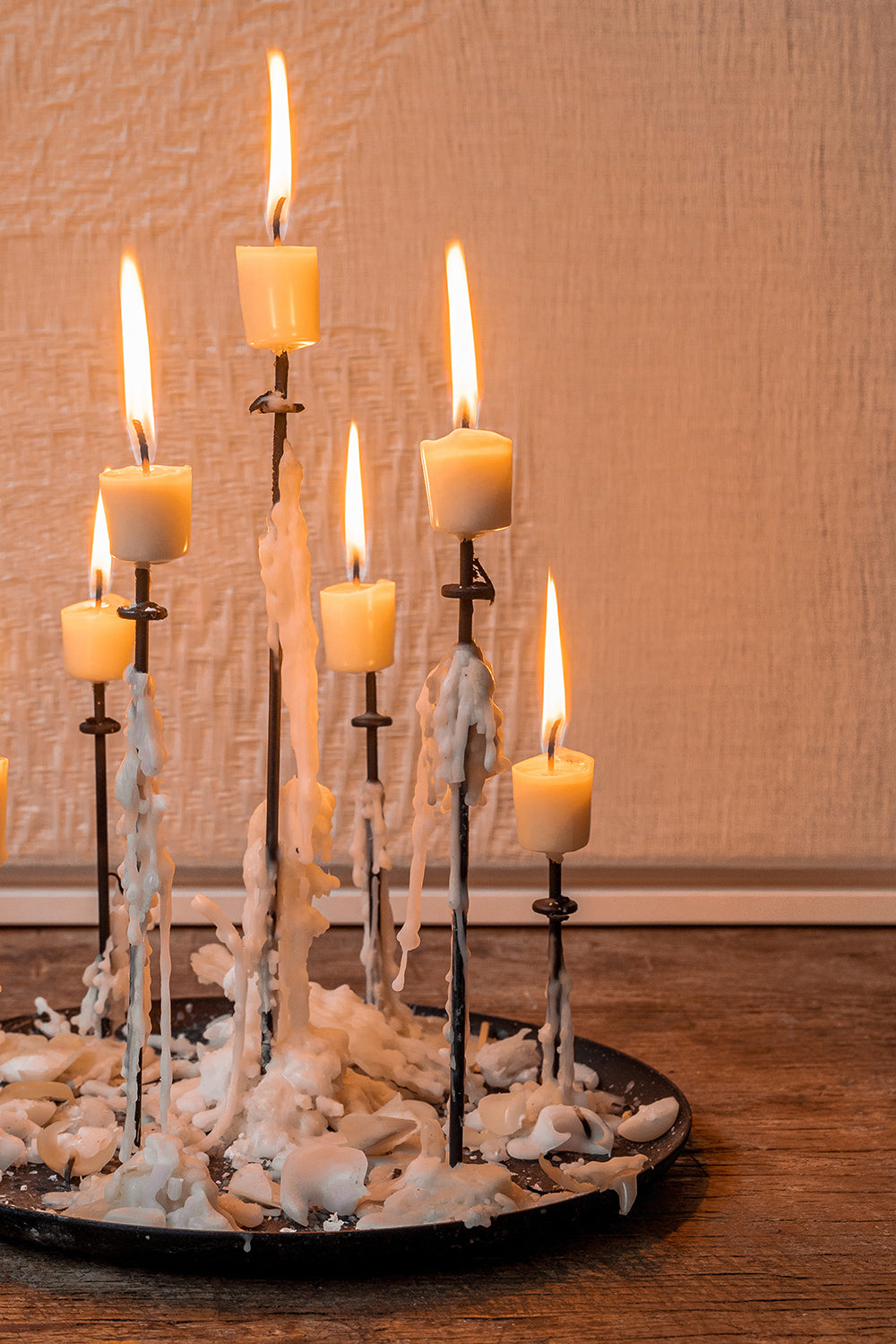 Multi Candle Pin for 7 candles Black by Eno Studio France – Enter The Loft
