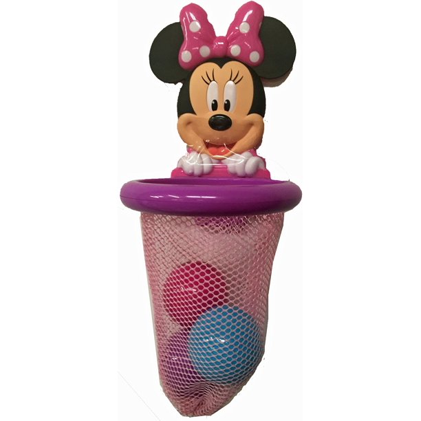 Disney Minnie Mouse Bath Basketball Hoop - Friendly Toy Box