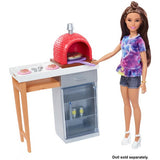 Barbie Estate Outdoor Furniture Set, Brick Pizza Oven - Friendly Toy Box