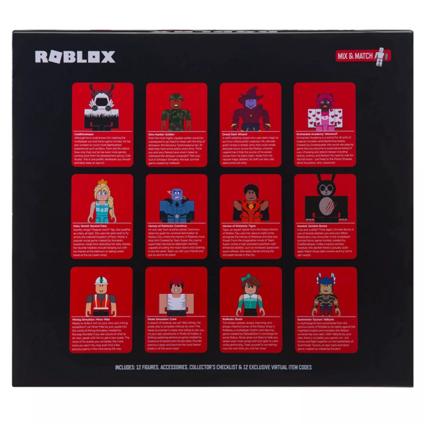 Roblox Action Collection - Series 6 Figures 12pk (Roblox Classics) (Includes 12 Exclusive Virtual Items) - Friendly Toy Box