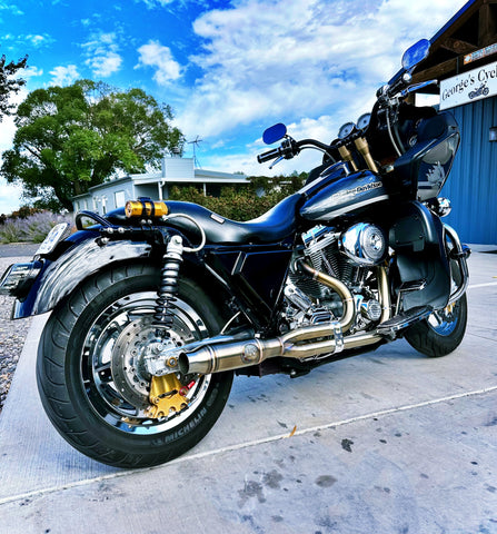 Rear View of 2001 Road Glide without the Pioneer Adventure Bag System