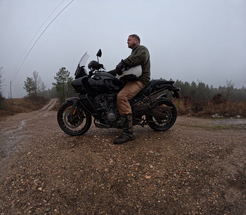 Paul offroading his Pan Am Adventure bike