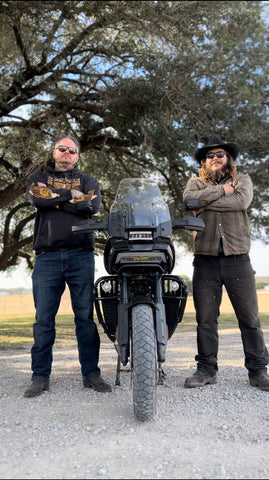 Paul Wideman & Danger Dan with Harley Pan Am
