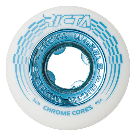 Ricta Chrome Core White/Teal 99a 54mm Wheels