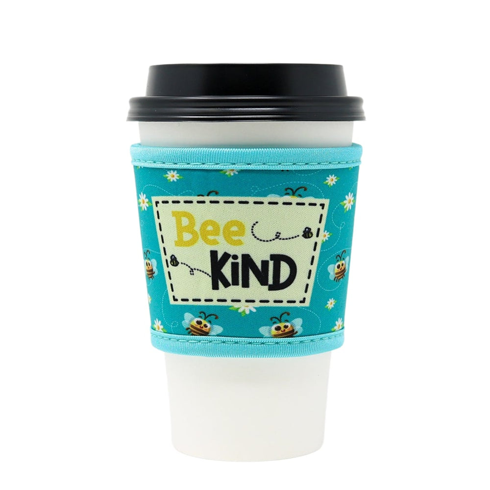 Insulated Iced Coffee & Drink Sleeve - Turquoise Leaves - Brew Buddy  Neoprene – shopbrewbuddy