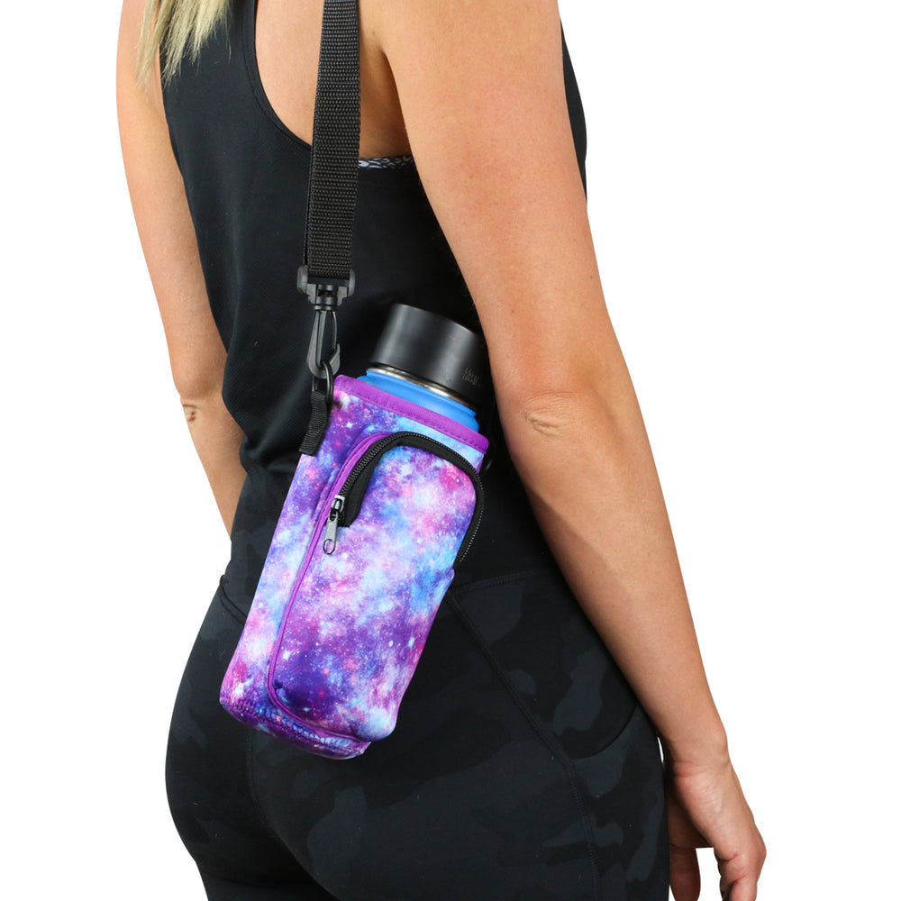 Cross Body Bag Bottle Holder  Black - Brew Buddy Neoprene – shopbrewbuddy