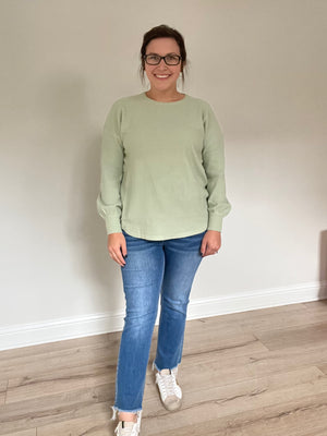 Sage Comfort Top - FINAL SALE - Evie Cecile Clothing - Sage Comforter