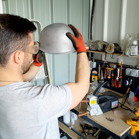 Sanded US M1 Helmet Ready for Painting | Mon Casque M1