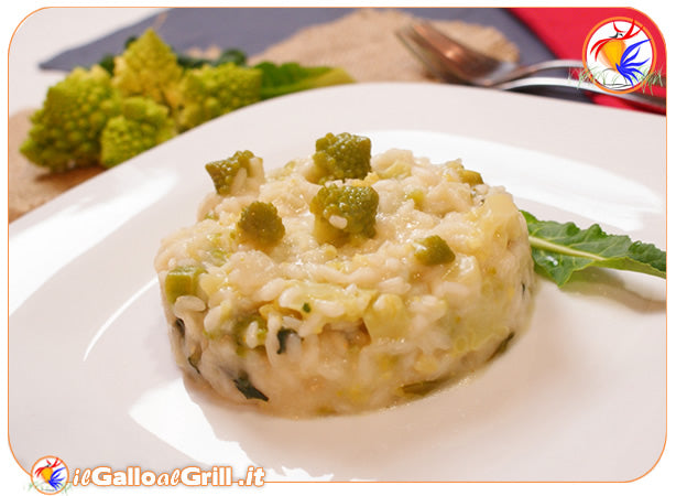 Risotto con broccolo romanesco