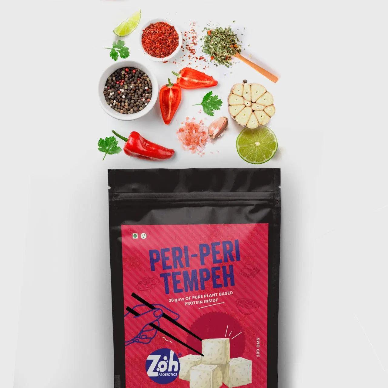 Peri-Peri Tempeh - Zoh Probiotics