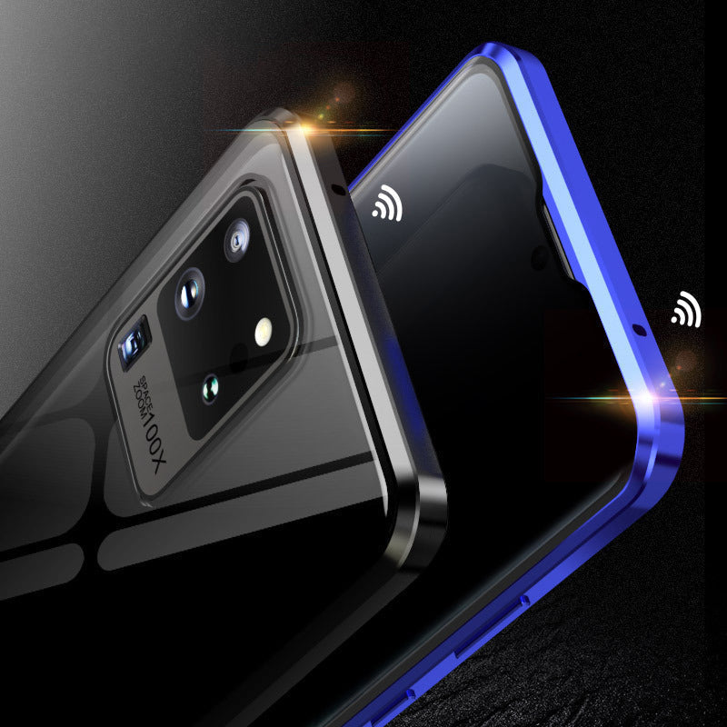 Magnetische doppelseitige Glas-Handyhülle für Samsung S22-Serie