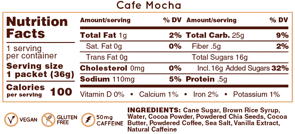 Huma Gels in cafe mocha flavour