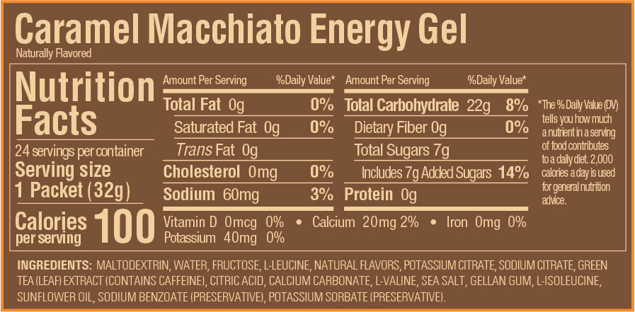 GU Energy - Energy Gels - Caramel Macchiato 