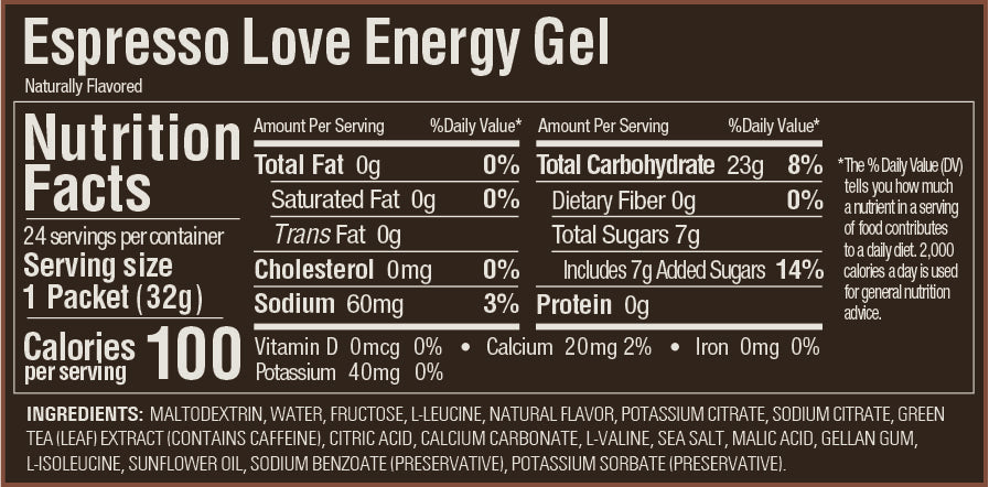 GU Energy - Energy Gels - Espresso Love (with caffeine)