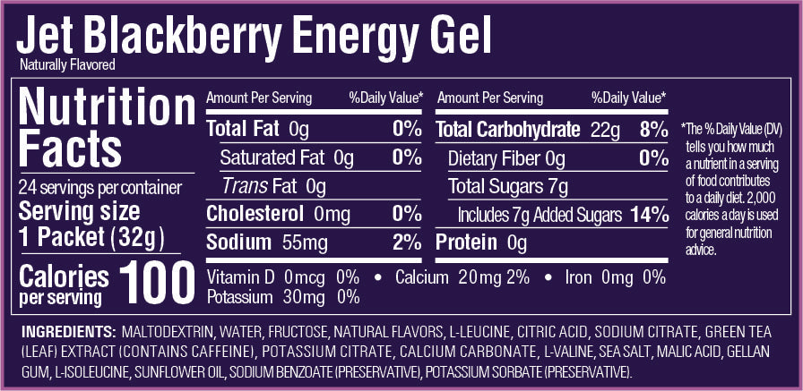 GU Energy - Energy Gels - Jet Blackberry 